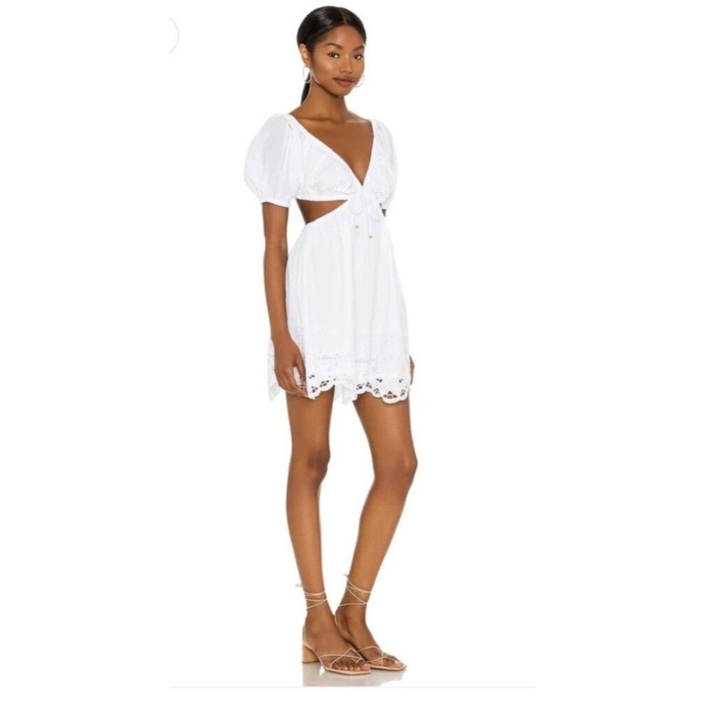 White Tularosa mini womens dress Size S